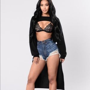 Fashion Nova Long Sleeve Bolero Top